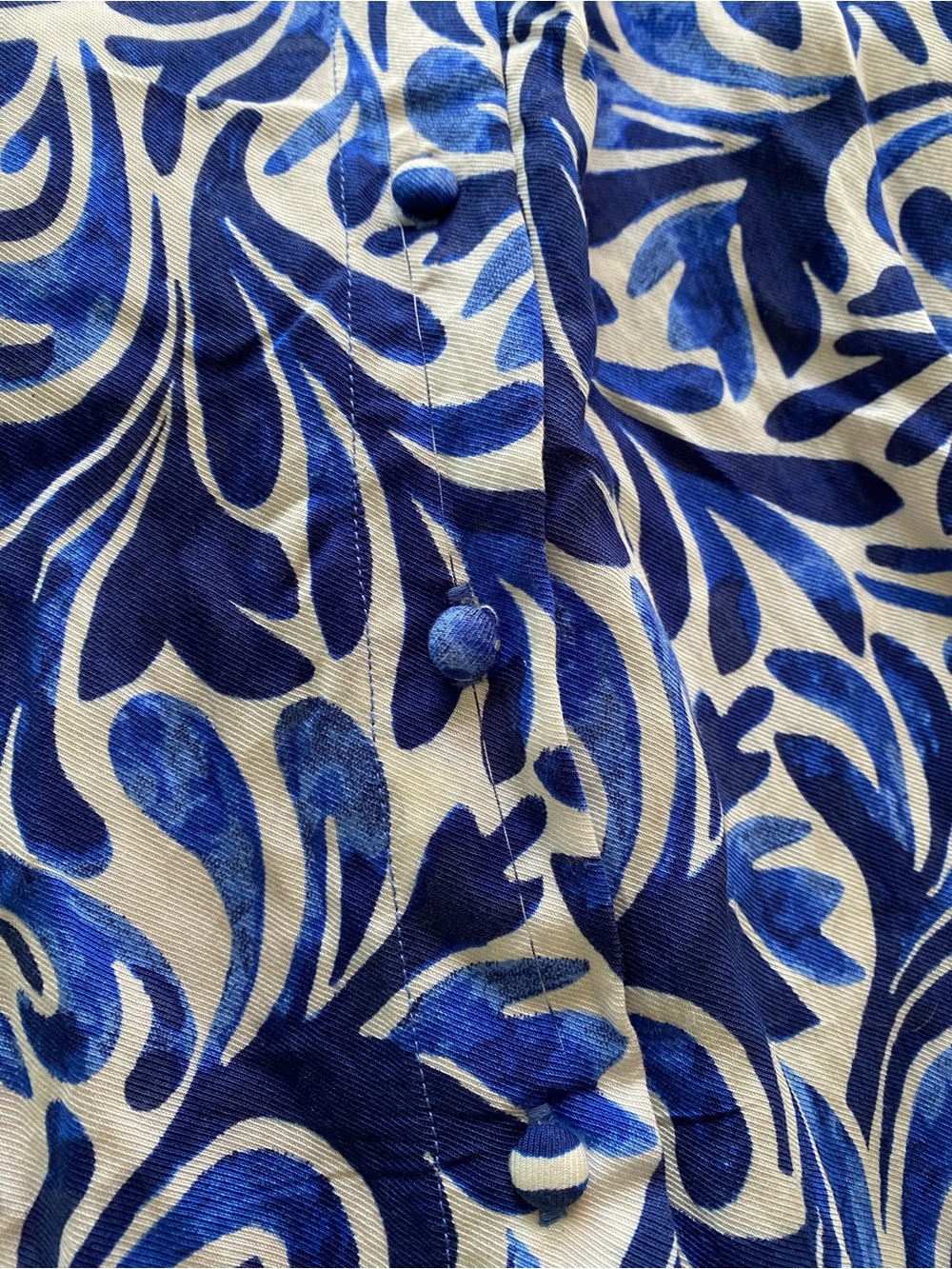 JULES & LEOPOLD Vibrant Blue and White Floral Print Midi Skirt! 💙 - Picture 15 of 15